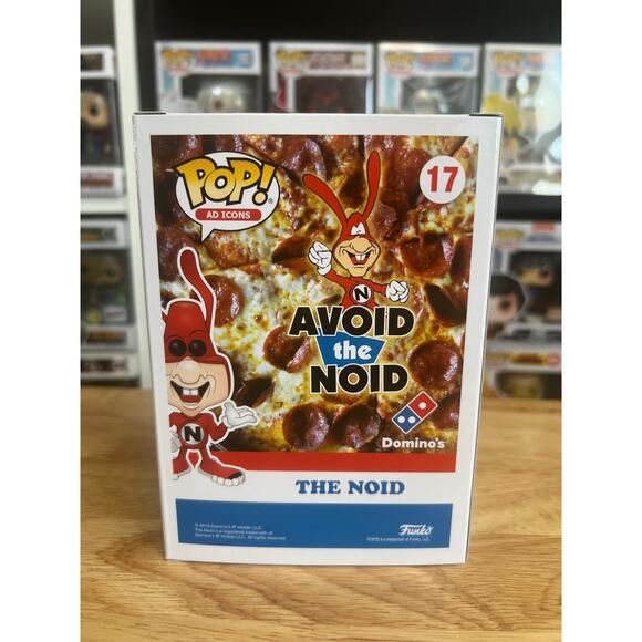 VAULTED GLOW IN THE DARK The Noid Funko Pop Ad Icons #17 Domino's Pizza GITD Ads - Picture 3 of 6